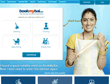 Tablet Screenshot of bookmybai.com